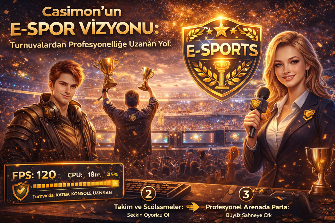 Casimon'un E-Spor Vizyonu: Turnuvalardan Profesyonelliğe Uzanan Yol